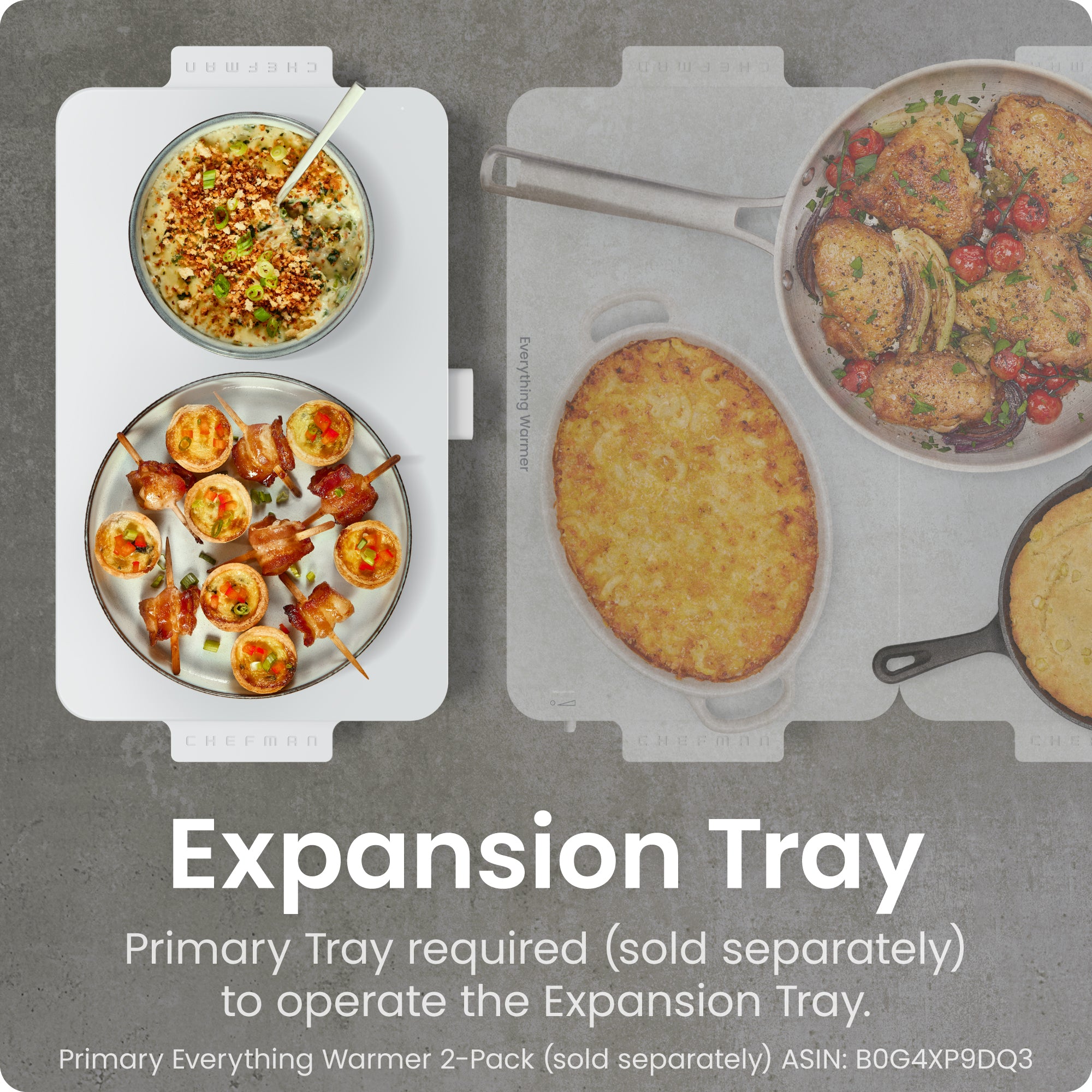 Everything Warmer Expanding Warming Tray. One Expansion Tray (Primary Tray Sold Separately) - Image 2