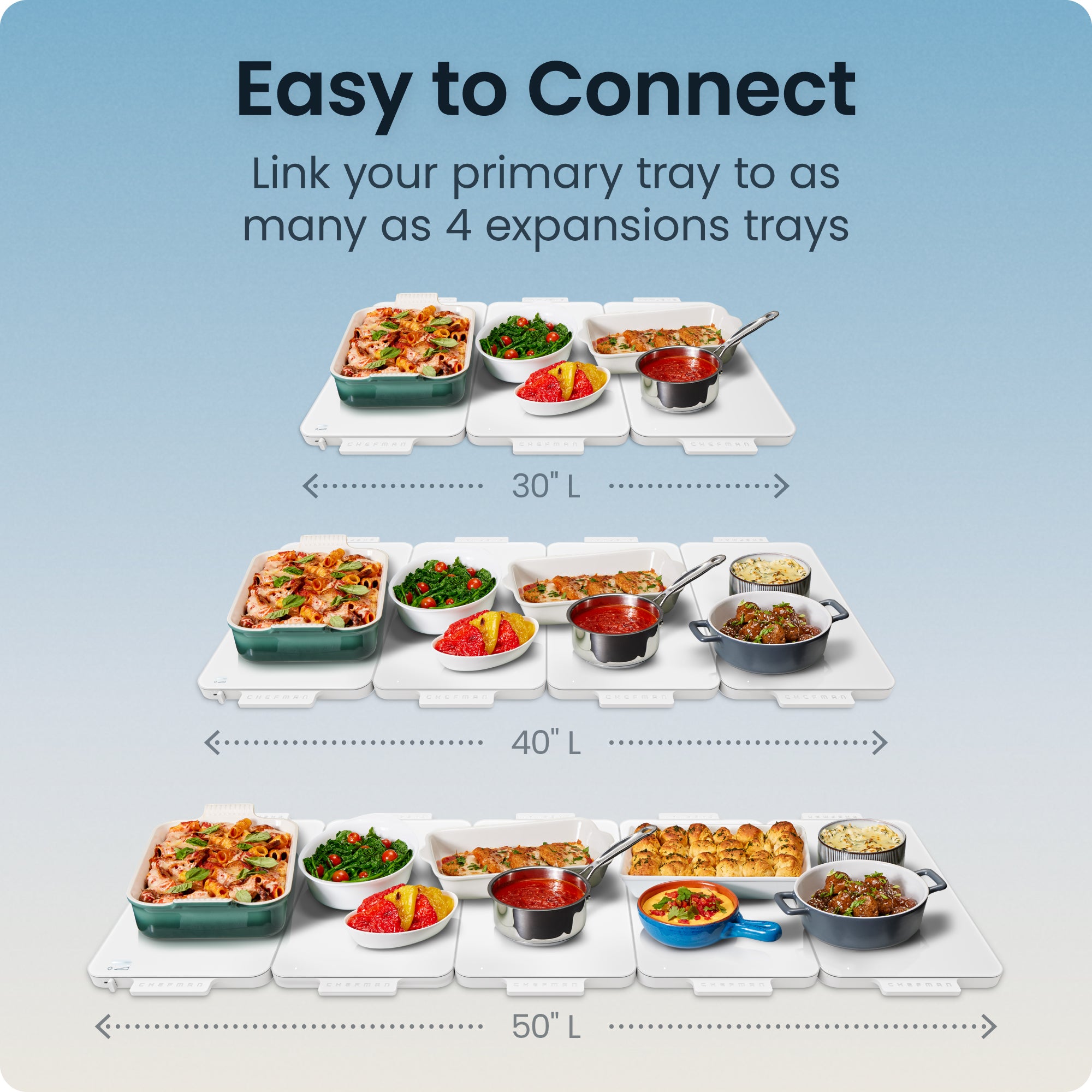 Everything Warmer Expanding Warming Tray. One Expansion Tray (Primary Tray Sold Separately) - Image 4