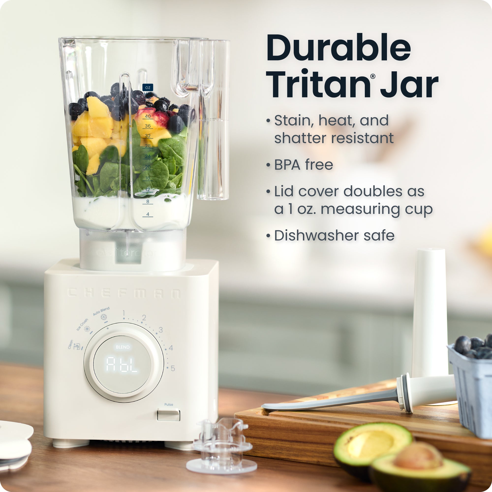 Obliterator® 48oz Power Blender + Travel Jar - Concrete - Image 3