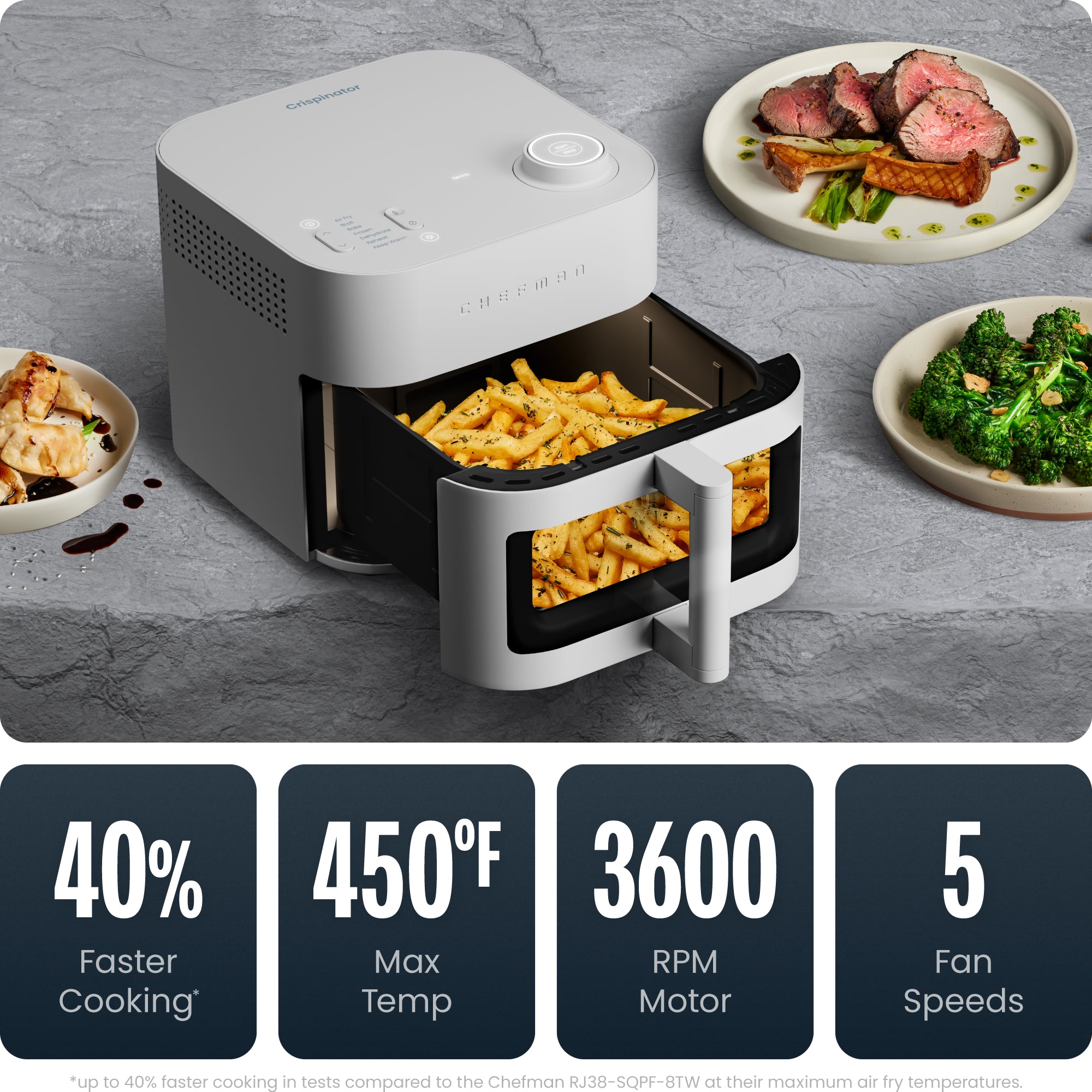 Crispinator 8 Qt. Air Fryer w/ 7 Functions - Image 5