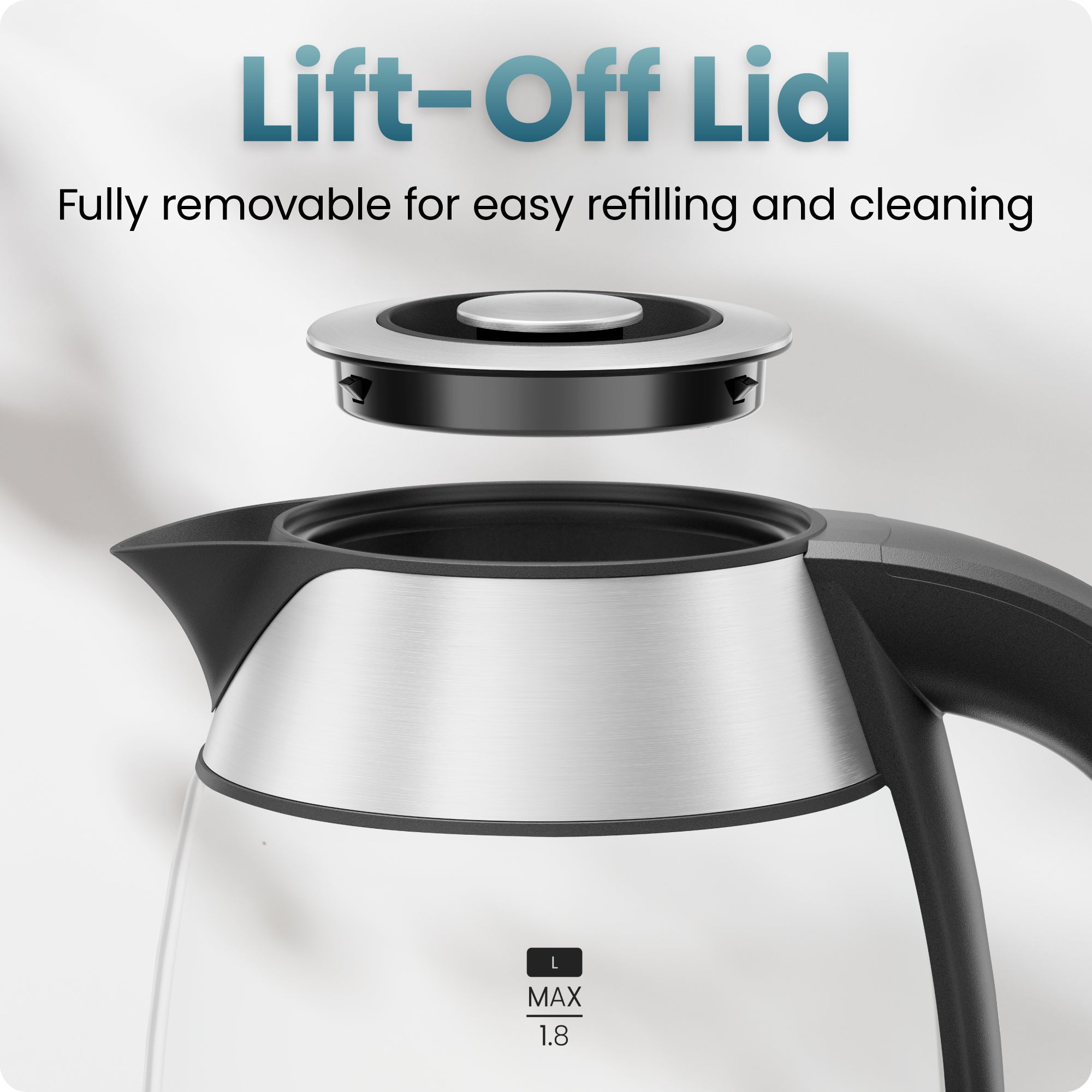 1.8L Stainless Steel Electric Kettle - Image 4