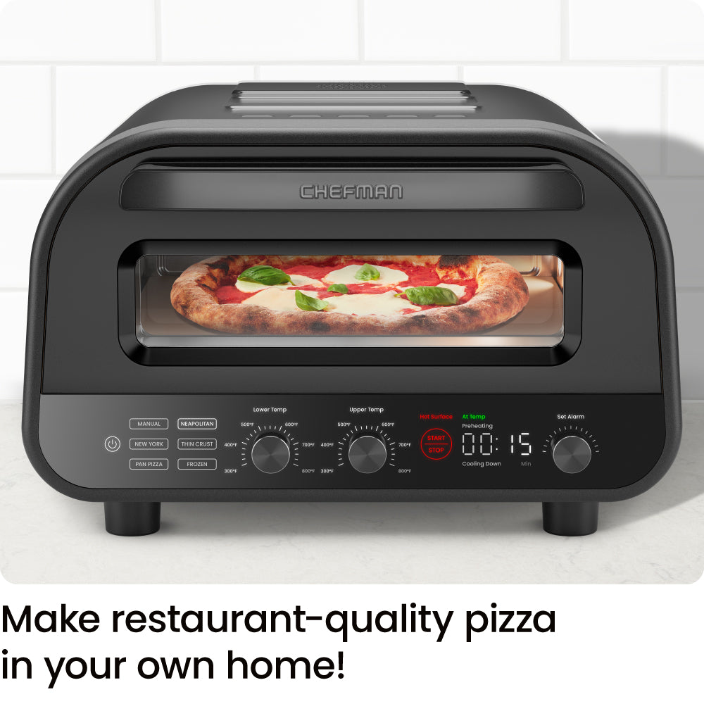 High-Heat Indoor Electric Pizza Oven 800??F (Black) - Image 3