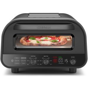 High-Heat Indoor Electric Pizza Oven 800??F (Black)