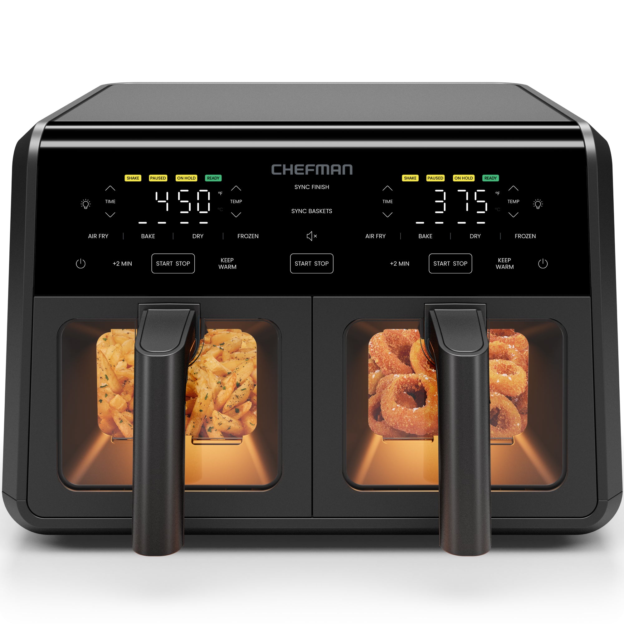 9 Qt. TurboFry  Dual Basket Air Fryer with Window