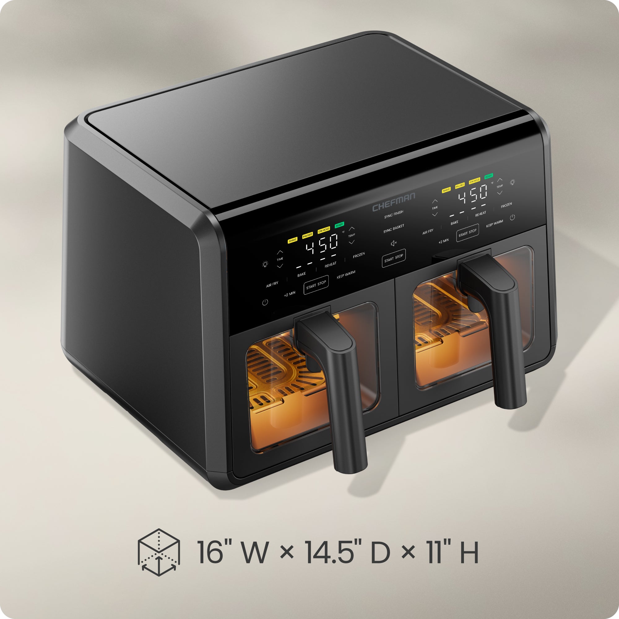 9 Qt. TurboFry Dual Basket Air Fryer with Window - Image 10