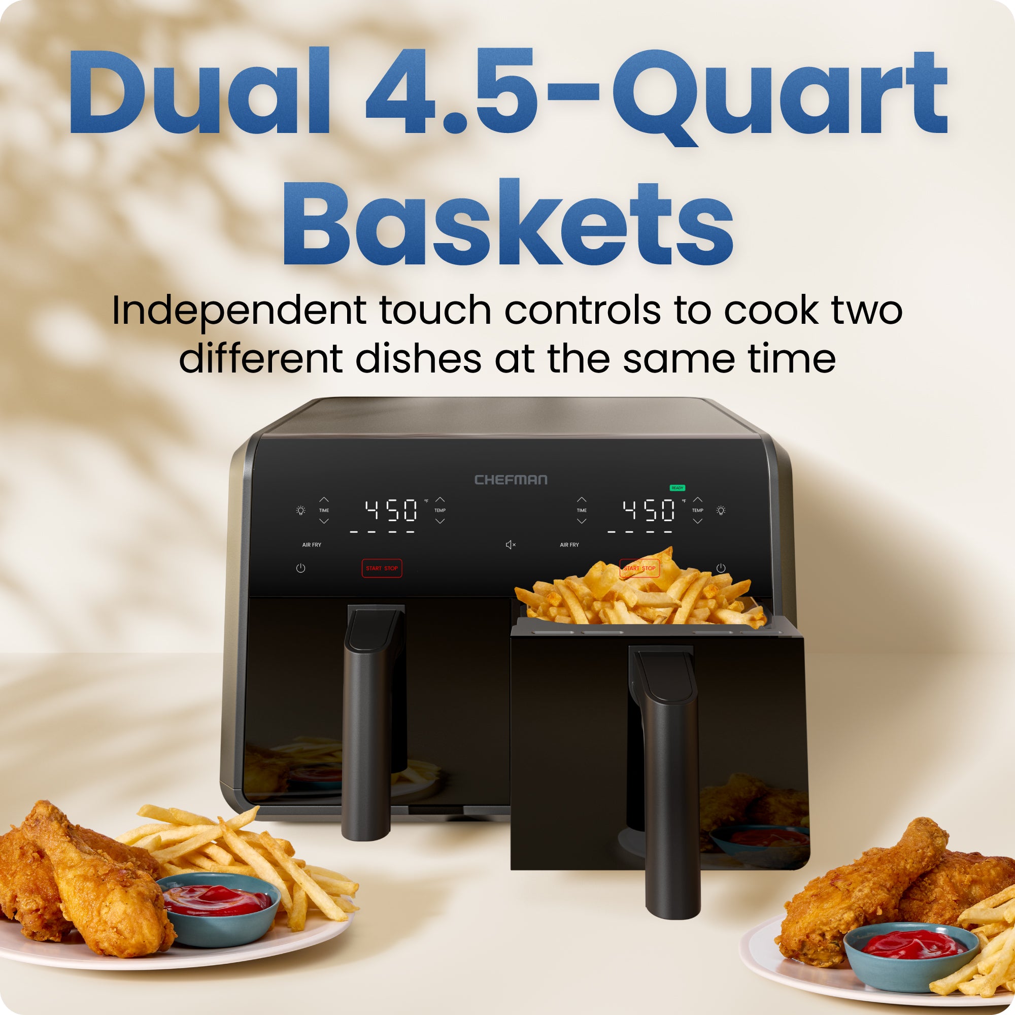 9 Qt. TurboFry Dual Basket Air Fryer - Image 3