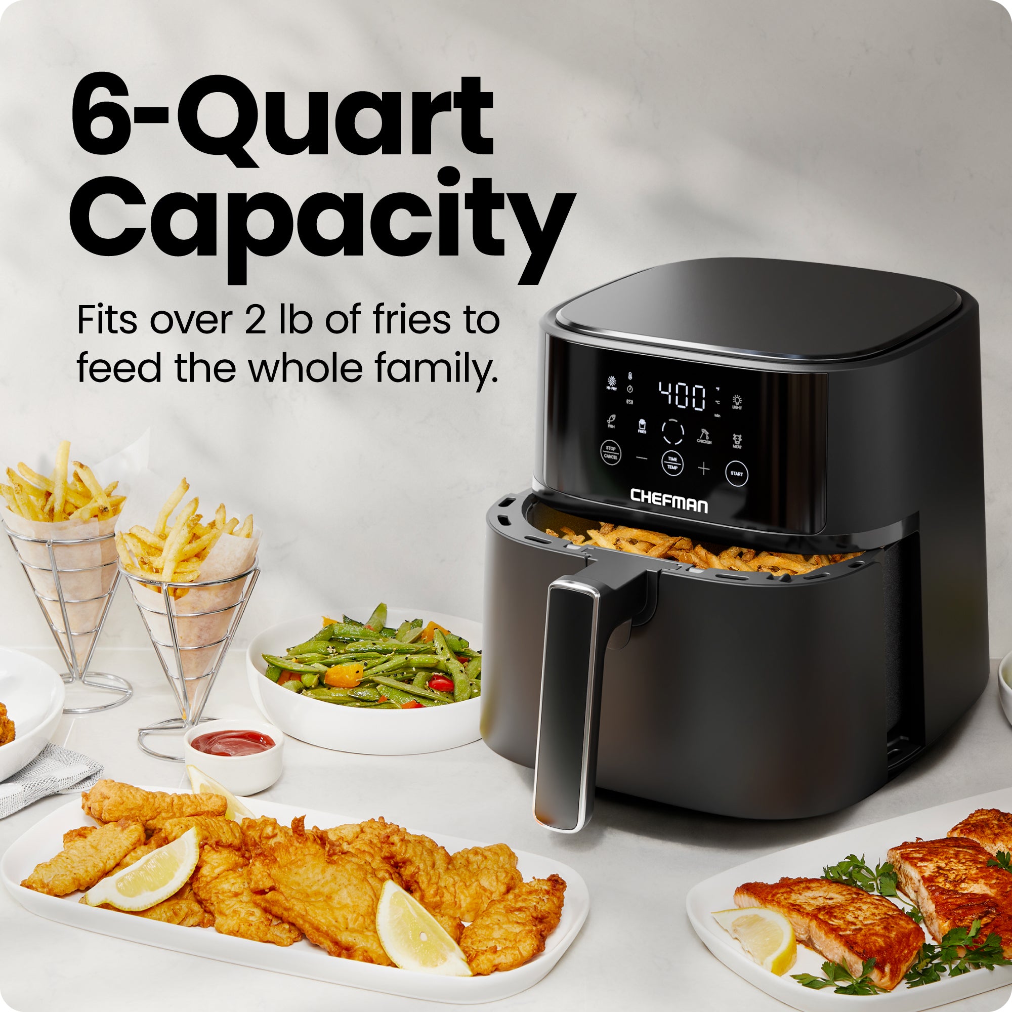 TurboFry Touch 6 Qt. Digital Air Fryer - Image 3
