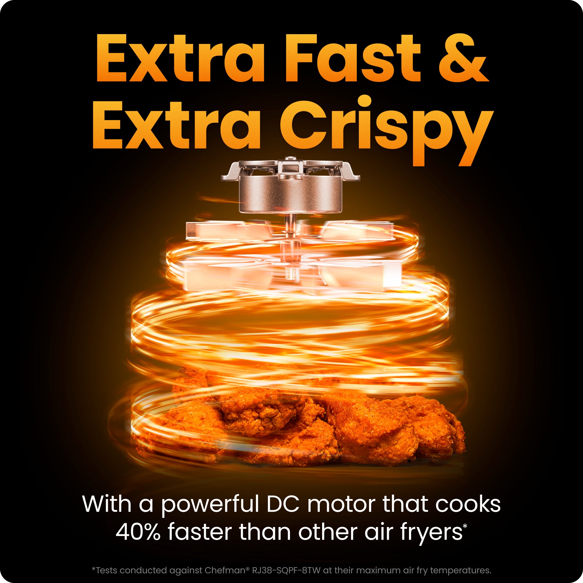 9 Qt. TurboFry 7-in-1 Air Fryer with Powerful DC Motor - Image 4