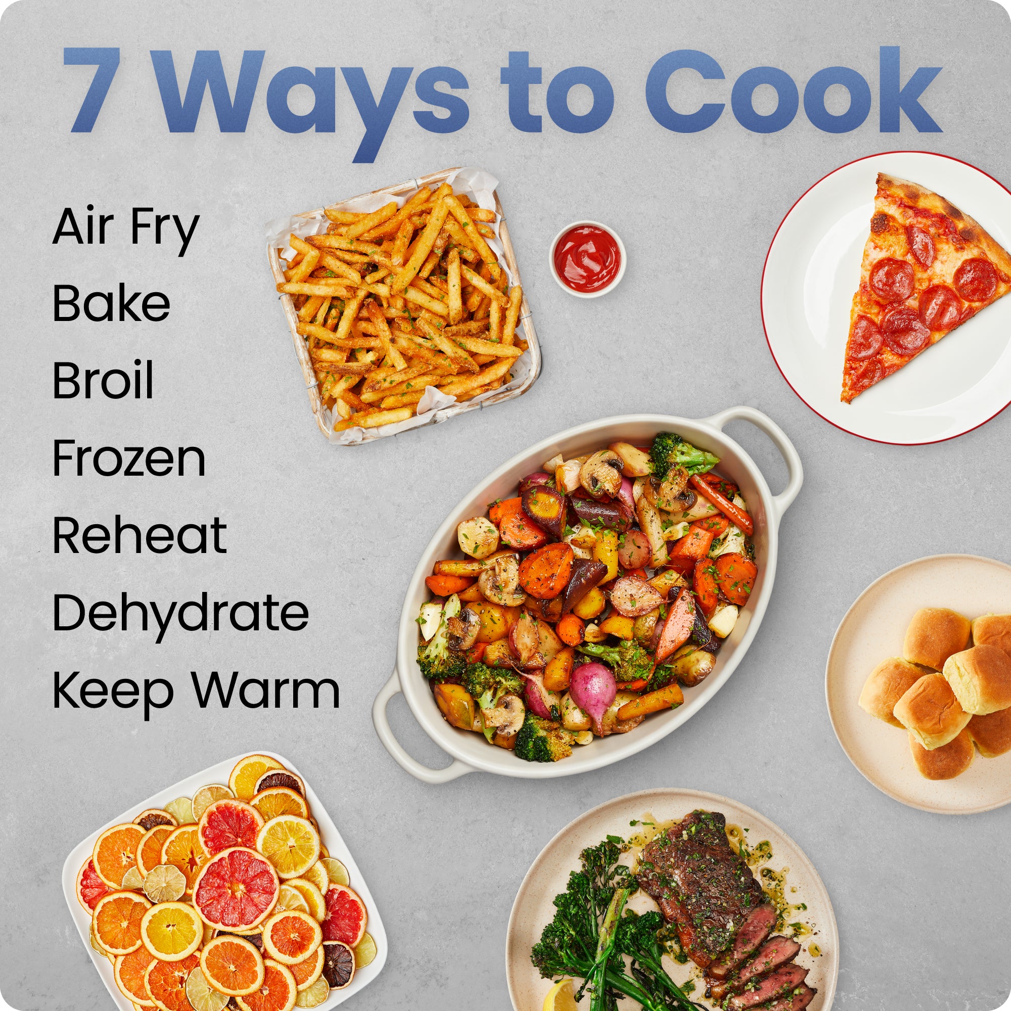 9 Qt. TurboFry 7-in-1 Air Fryer with Powerful DC Motor - Image 5