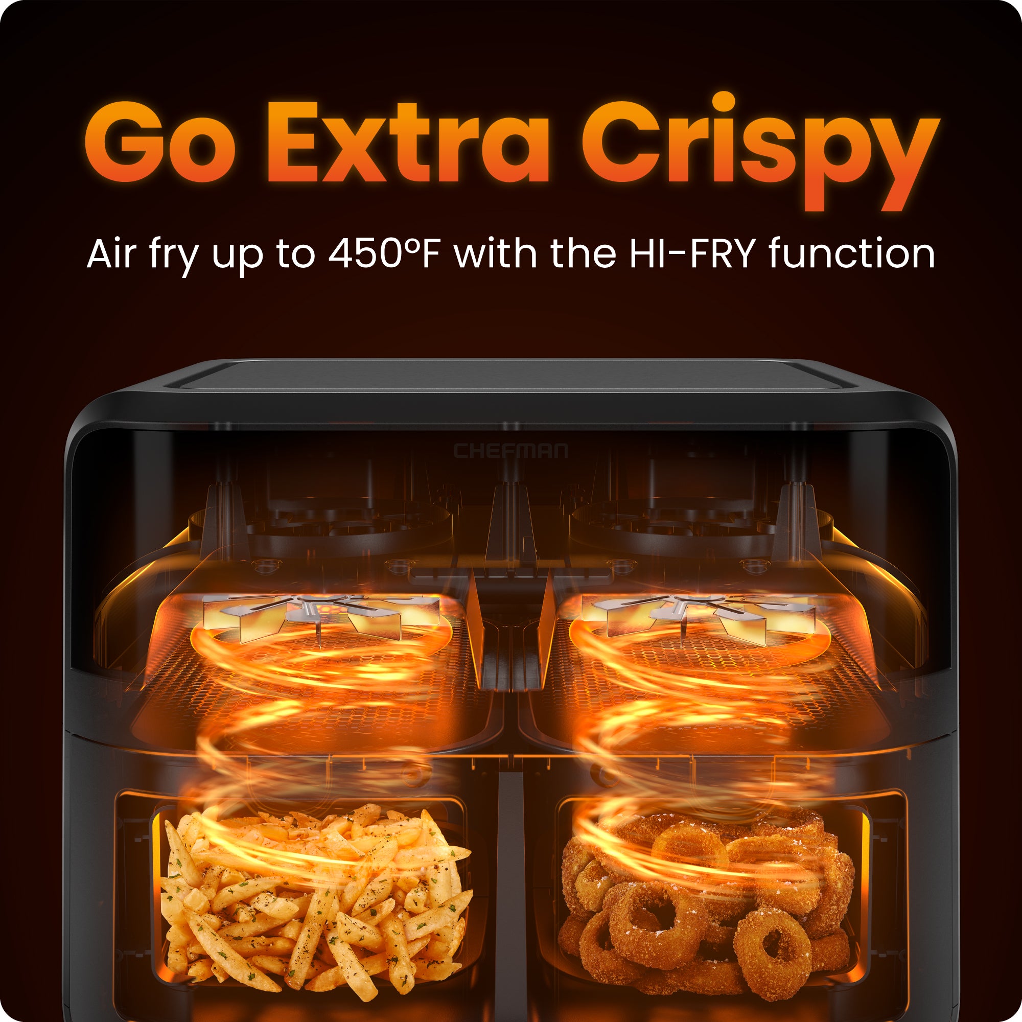 TurboFry Touch 6 Qt. Dual-Window Air Fryer - Image 3