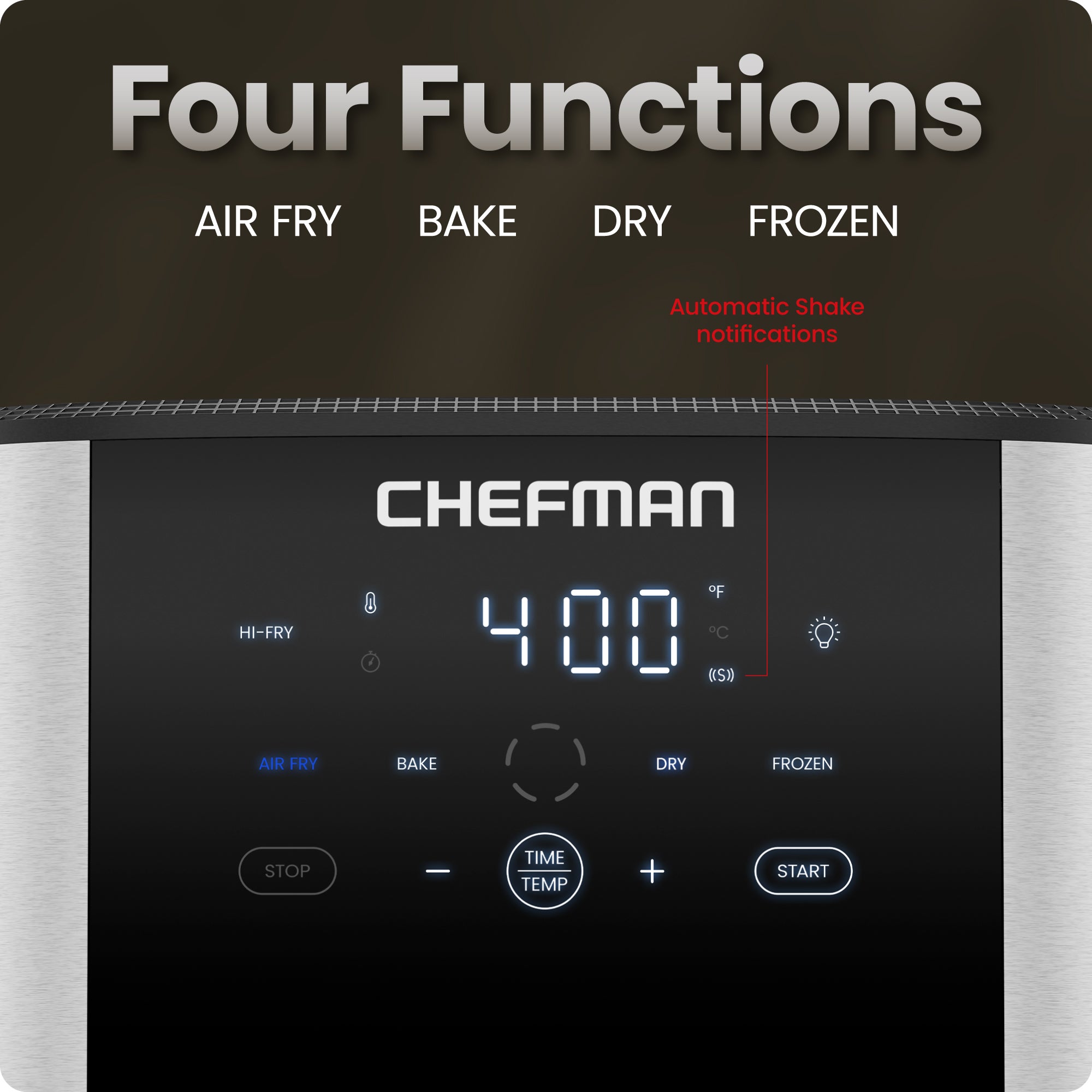 Turbofry Easy View 8 Qt. Stainless Steel Air Fryer - Image 4